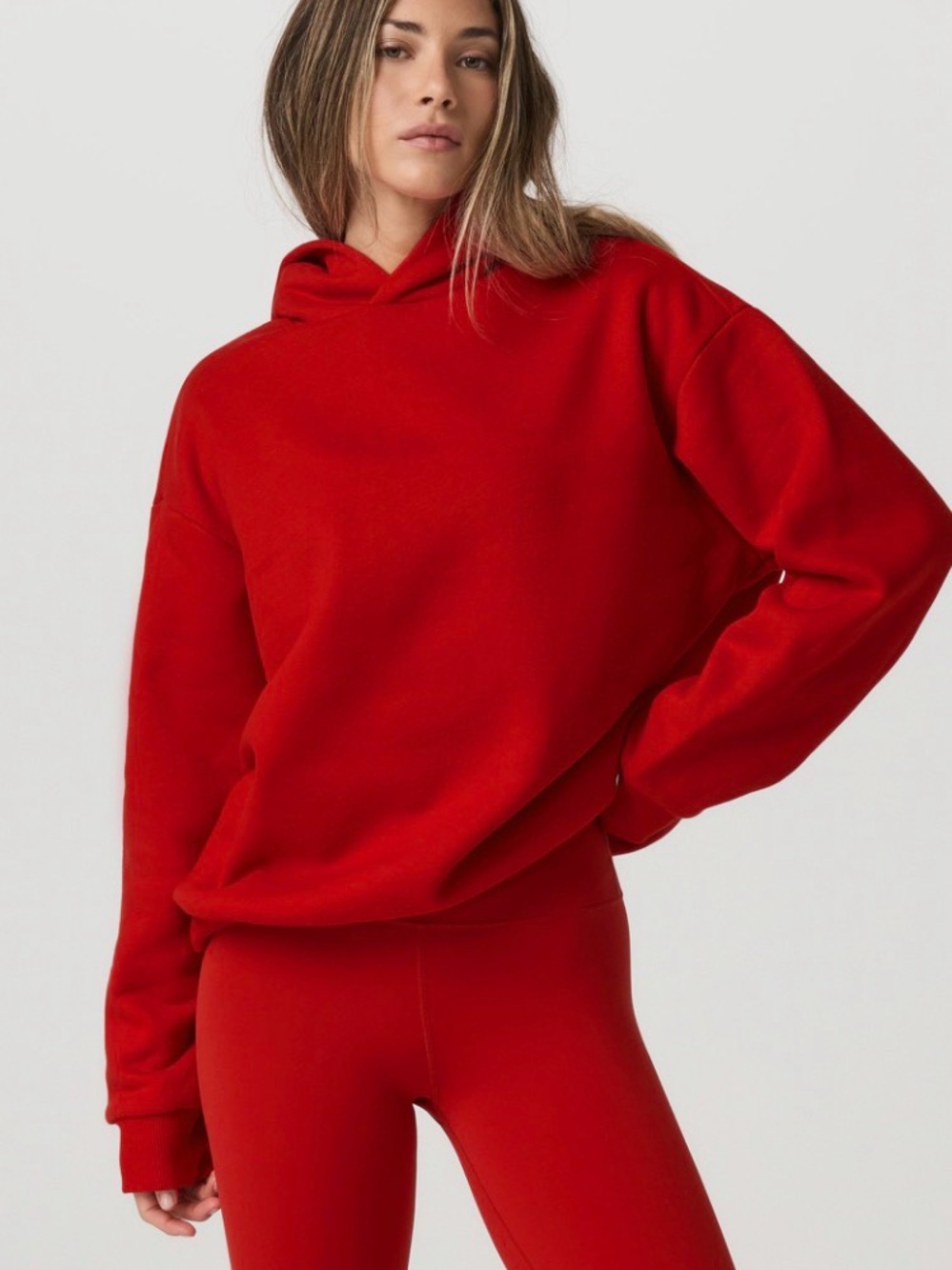 Ladies Vuori Women's Restore Oversized Hoodie in Cherry - Sz L